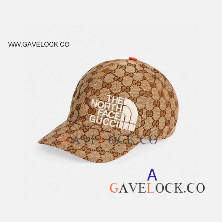 The North Face x GG canvas Baseball cap in Khaki